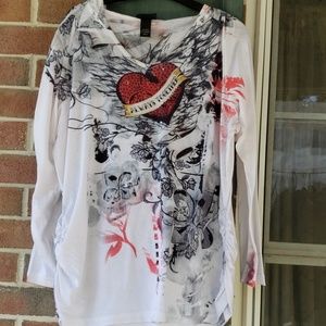 Lane Bryant long sleeve tshirt hoodie